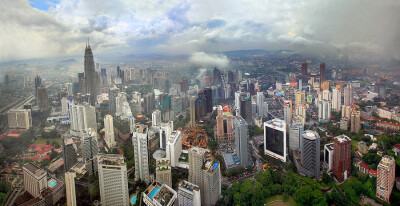 Kuala Lumpur. Monsoon. | view from the top, megalopolis, skyscraper, panorama, Malaysia, �����-������