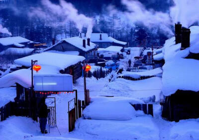 雪乡国家森林公园雪景。