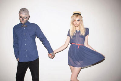 Rick Genest &amp; Andrej Pejic by Marcelo Krasilcic for Auslander catalog shoot 2011