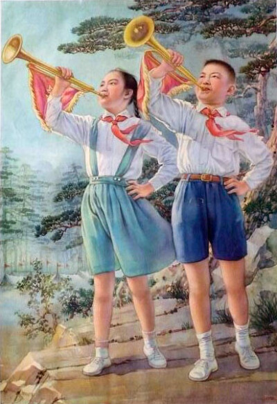 1964年《夏令营的早晨》张大昕作。