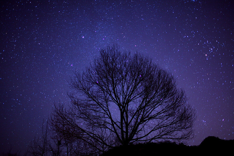 八达岭的星空，寂静柔美