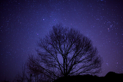 八达岭的星空，寂静柔美