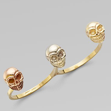 Delfina Delettrez Three Skull Ring