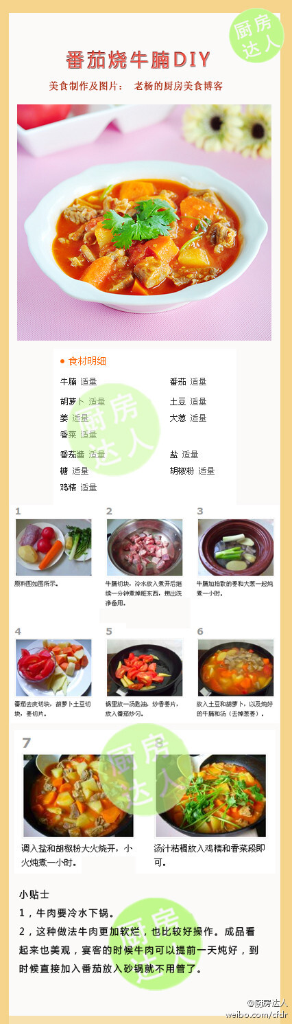 番茄烧牛腩DIY