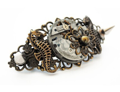 Steampunk Hair Clip, The Water Chariot