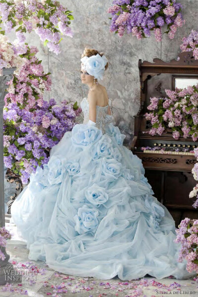 花团锦簇下的婚纱.Stella de Libero Color Wedding Dresses