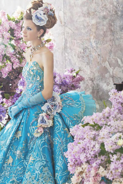 花团锦簇下的婚纱.Stella de Libero Color Wedding Dresses