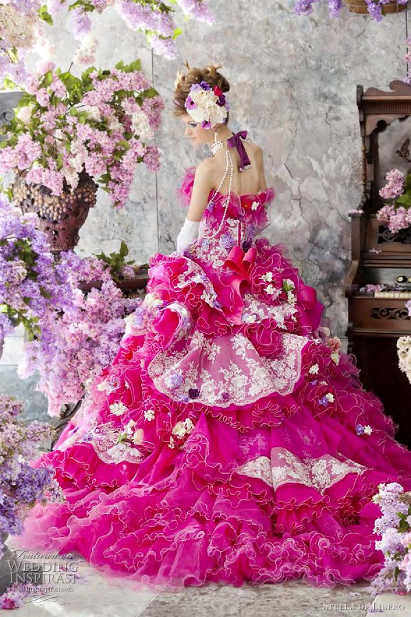 花团锦簇下的婚纱.Stella de Libero Color Wedding Dresses