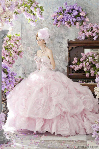 花团锦簇下的婚纱.Stella de Libero Color Wedding Dresses