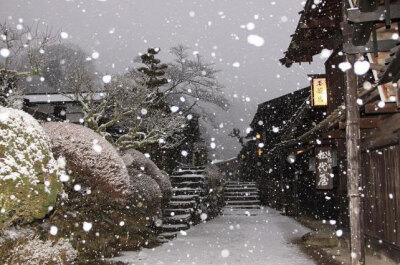 《中山道・雪》作者：三原进 长野县南木曾町