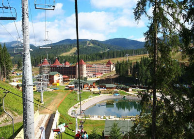 Bukovel滑雪场。很惬意的地方。适合旅游。