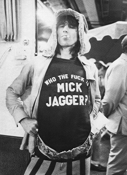 Keith Richards 给力的T-shirt