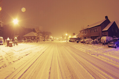 明明是下雪，看起来却那么温暖~