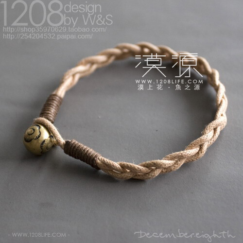 「1208LIFE」原创设计 手工 铜花扣手链http://item.taobao.com/item.htm?spm=11029dV5.3-3v_5s.h-1LAKBX&id=6110297571&