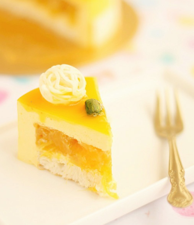 Mango Cheese Mousse Cake