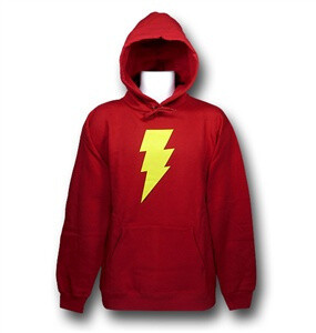  超人系列 Shazam Symbol Red Hoodie卫衣