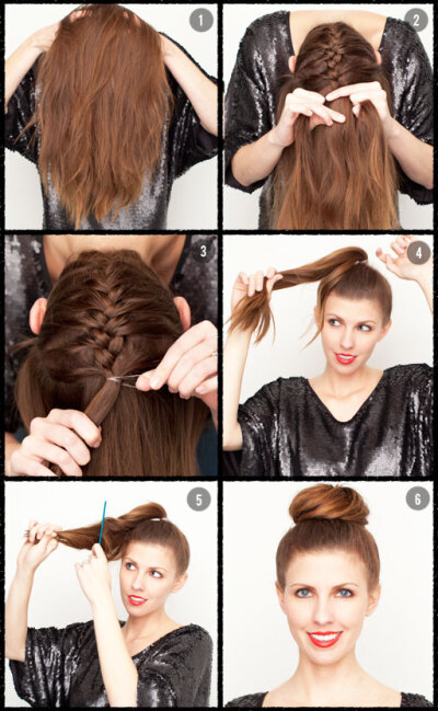 源自：TheBeautyDepartment网站-Braided Bun