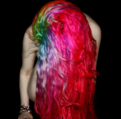 Rainbow hair