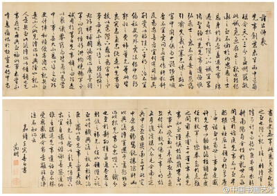 明 文徵明 书法手卷 《前出师表》 1542年作