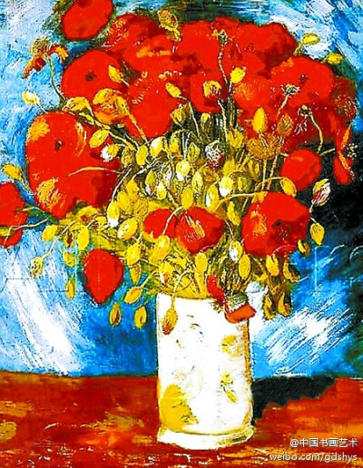 梵高 失窃名画《罂粟花》--- 《罂粟花》创作于梵高从荷兰移居法国后不久，这一时期是梵高吸收大量法国印象派风格的极盛阶段。