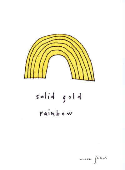 solid gold rainbow