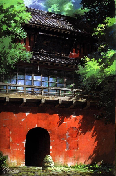 宫崎骏动画里的建筑和美景