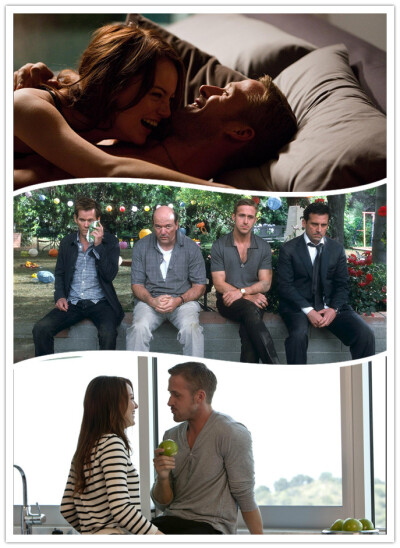 《Crazy, Stupid, Love》 ——Ryan Gosling高司令的一部爱情喜剧电影，不看到最后你绝对不会觉得这电影搞笑。美国人的爱情还真是不分年龄啊