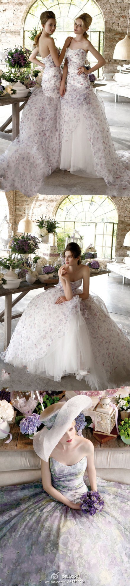 当婚纱遇上薰衣草的紫。。。。