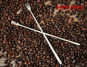 韩国STAINLESS 18/0不锈钢 超长细柄咖啡勺 搅拌棒