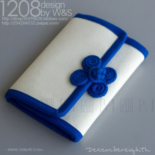 「1208LIFE」中国风盘扣空白手绘钱夹纯白帆布钱包 三折系列http://item.taobao.com/item.htm?spm=11029dV5.1-3v_54.s-1LAKzX&id=9074236295