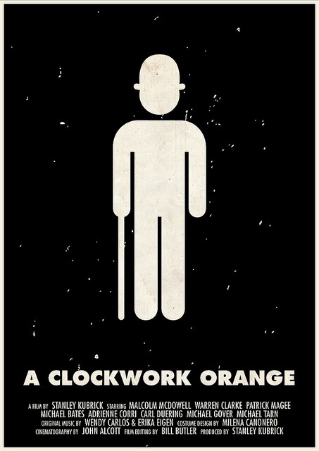 Viktor Hertz设计：斯坦利·库布里克电影《发条橙 A Clockwork Orange》 (1971)