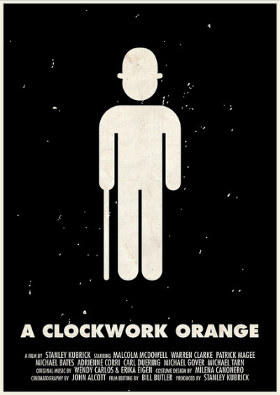 Viktor Hertz设计：斯坦利·库布里克电影《发条橙 A Clockwork Orange》 (1971)