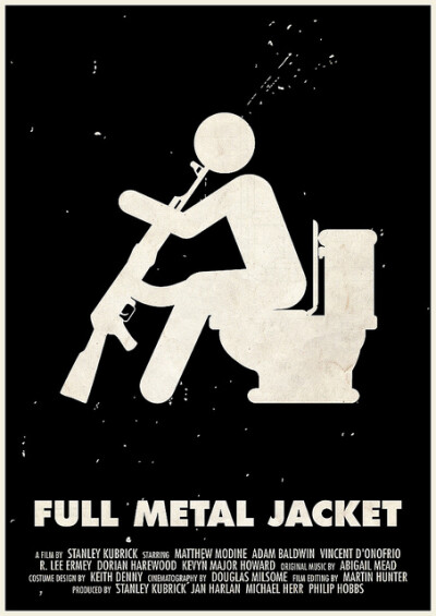 Viktor Hertz设计：斯坦利·库布里克电影《全金属外壳 Full Metal Jacket》 (1987)