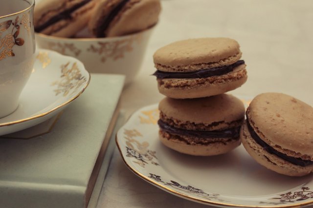 Hazelnut Macarons with Nutella