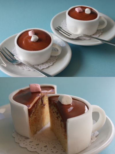 Hot Chocolate Cup Cakes