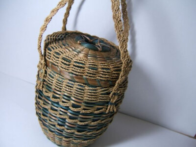 Hand Woven Basket Native American Indian
