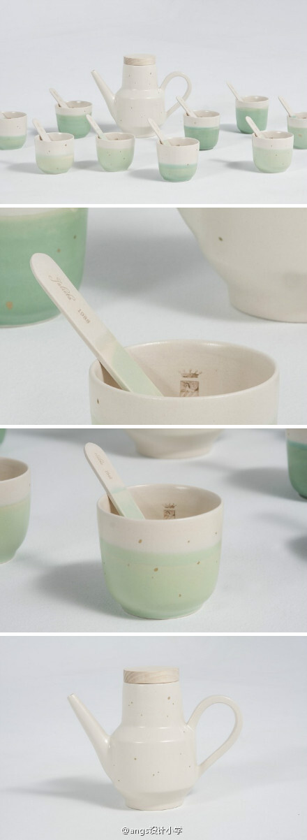 一抹清爽的陶瓷茶具-Family Tea-Pauli Benvegnú