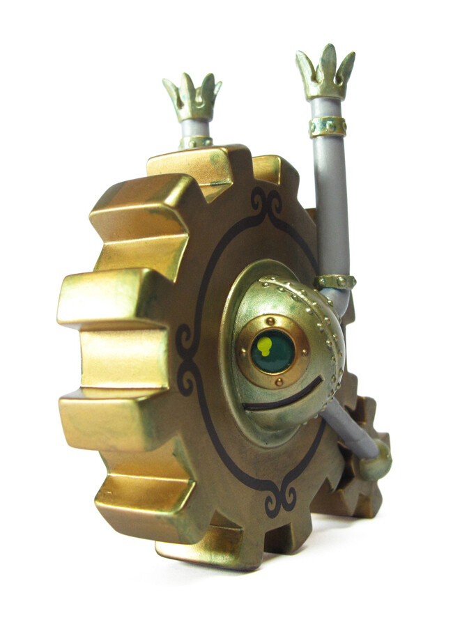 Doktor A是MINDstyle今年力推的一位英国设计师，其玩具风格主要是一些中世纪欧洲蒸汽推动时代的一些机械角色。个人风格比较强烈，作品往往金属感较强。