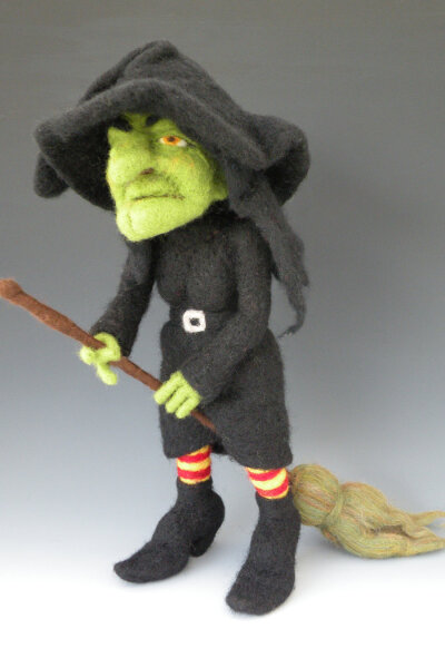 Needle Felted Witch/by ~FeltAlive