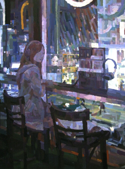 等一个人落座。（From Shintaro Ohata ，手绘小稿。）