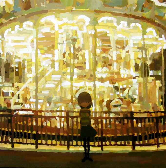 灿烂似寂寞。（From Shintaro Ohata ，手绘小稿。）