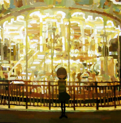 灿烂似寂寞。（From Shintaro Ohata ，手绘小稿。）