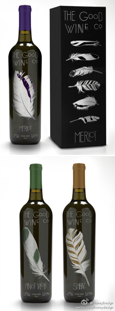 Branding and Packaging for The Good Wine Company. Designed by I Love Dust