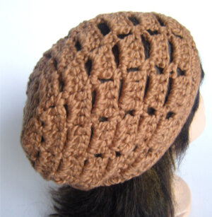 Organic Cotton Slouch Hat Caramel