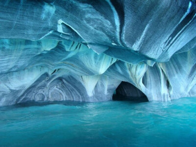 智利 Marble caves 。