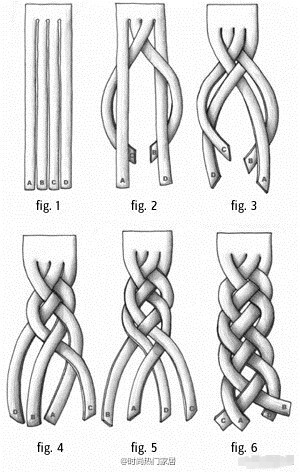 四股辫的编发，还不会的童鞋快学学吧