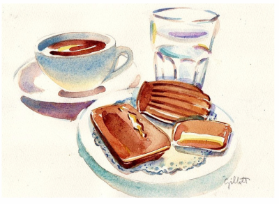 2012我要好好的画画，绘出最美味的 Paris breakfast