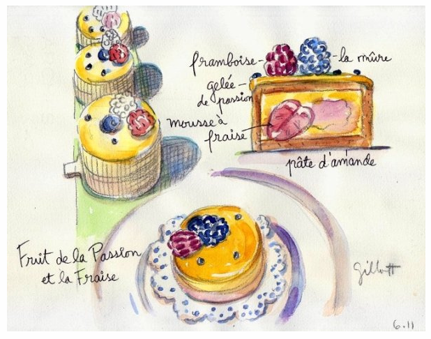 2012我要好好的画画，绘出最美味的 Paris breakfast