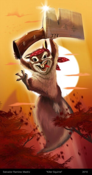 来自墨西哥的概念插画家Salvador Ramirez Madriz，他的插画风格非常独特，最有特色的就是他的角色设计，如同皮克斯动画中的人物一样迷人又有趣。