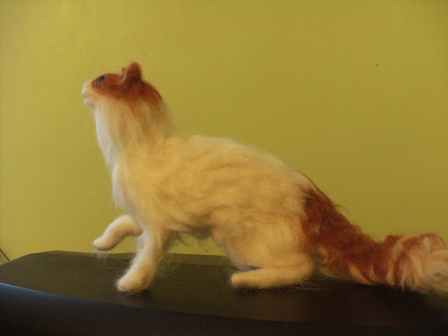 Needle felted Turkish Van I/by ~pakstadi